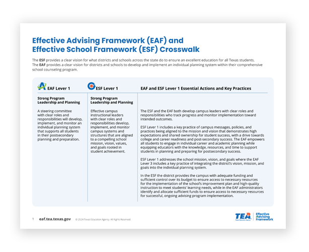 EAF Crosswalk PDF screenshot